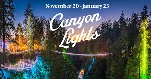 canyon lights at capilano suspension