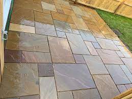 brown gloss stone paving tiles
