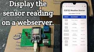 esp32 weather station display the