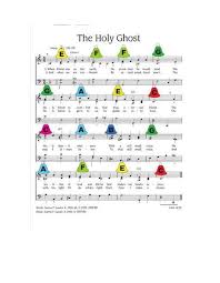 Primary Notes 29 Bell Chart For The Holy Ghost P