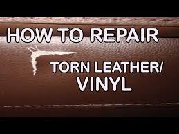 How To Repair A Tear Hole In Leather Or
