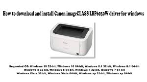 With quick first print speeds of less than 8 seconds 2 the print will be at your fingertips fast with minimal waiting time. Download Driver Canon Imageclass Lbp6030 Dengan