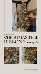 christmas tree ribbon decorations