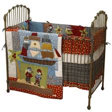 4 Piece Crib Bedding Baby Boy Pirates