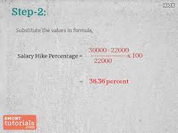 how to calculate salary hike percene