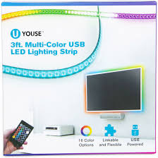 Usb Multi Color Led Lighting Strip 3ft Let Go Have Fun
