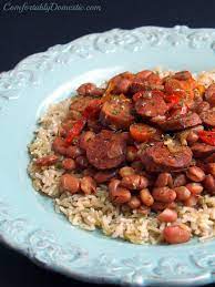slow cooker en andouille beans and
