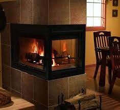42 Inch Three Sided Wood Burning Fireplace