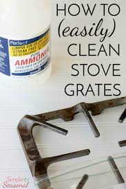 how to clean your stove grates