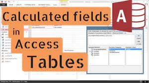 calculated field in an access table