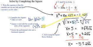 The best way to learn this method is by using an example. Solving A Quadratic Equation By Completing The Square Decimal Answers Calculator Tessshebaylo