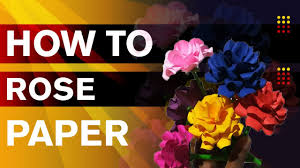 how to make paper rose easy in five