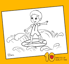 Additionally, you can check other illustrations. Surfer Boy Coloring Page 10 Minutes Of Quality Time