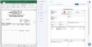 Download Proforma Invoice Template Excel Pictures