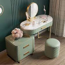 green makeup vanity set expandable