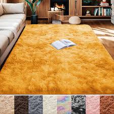 fluffy rugs anti slip gy rug super
