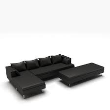 modern l shaped leather sofa in