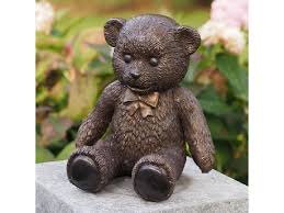 Bronze Figure Teddy Bear 22x16x20 Cm