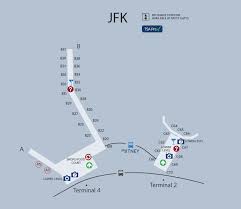 Jfk Airport Map Jfk International Airport Map Jfk
