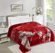 Queen Red Velvet Quilts Bedspreads