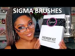 sigma brushes premium kit unboxing