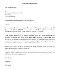 Letter Of Recommendation For Immigration Template Business