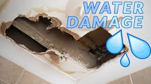 how to repair a water damaged ceiling