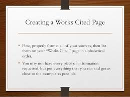 Mla format for works cited website 