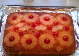 Pineapple Cherry Upside Down Cake Recipe gambar png
