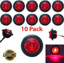 Amazon Com Leading Edge Lighting Cl 11223 R 10 3 4 Red Led Clearance Marker Bullet Grommet Lights Automotive