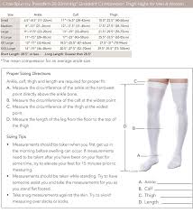 Therafirm Core Spun 20 30mmhg Cushioned Thigh High Support Socks