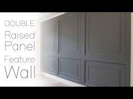 Double Raised Panel Feature Wall