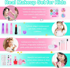 washable children play makeup toys nail