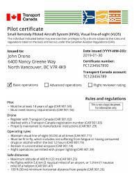 drone pilot certificate