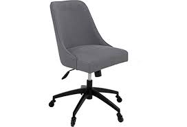 High back fabric office chairs for ergonomics and posture support. Steve Silver Kinsley Swivel Upholstered Desk Chair In Gray Fabric A1 Furniture Mattress Office Task Chairs