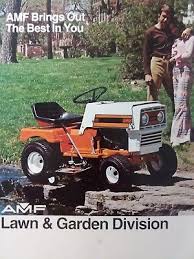 amf riding lawn tractor walk behind