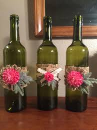wine bottle centerpieces dining room
