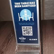 In the restaurant, there is a qr code on every table. Facebook
