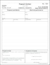 Contract Proposal Template 9 Free Word Format General