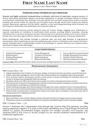 Communication Manager Resume Sample Template