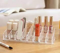 lipstick lip gloss nail polish shelf