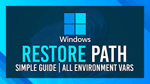 path environment variables windows