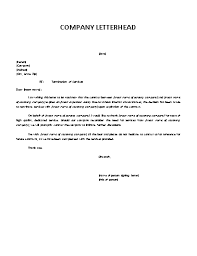 sle termination of services letter
