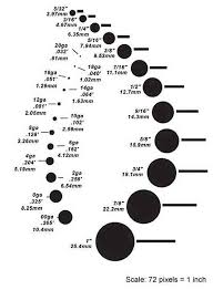 Body Jewelry Sizing Chart Actually This Might Work For