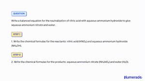 Ammonium Hydroxide Solution Reacts With