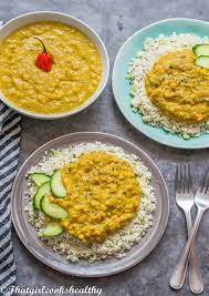 dhal and rice trinidadian inspired