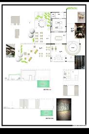 Restaurant Plan Section And Elevation