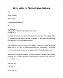    Cover Letter For Administrative Assistant Job Basic Job Appication Letter