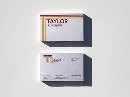 taylor flooring business card design by