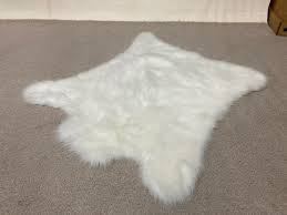 polar bear rug faux fur throws